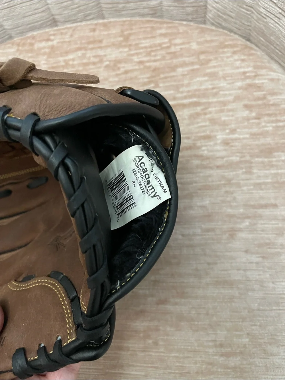 Rawlings Brown Leather Baseball Glove Left Hand Throw Basket Web LHT 12.5